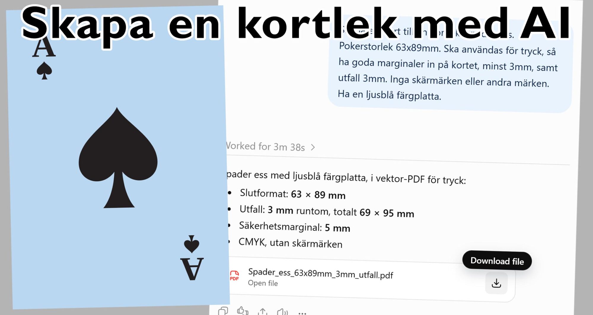 Skapa en kortlek med AI